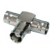 Adaptador en T conector Triple BNC Hembra 